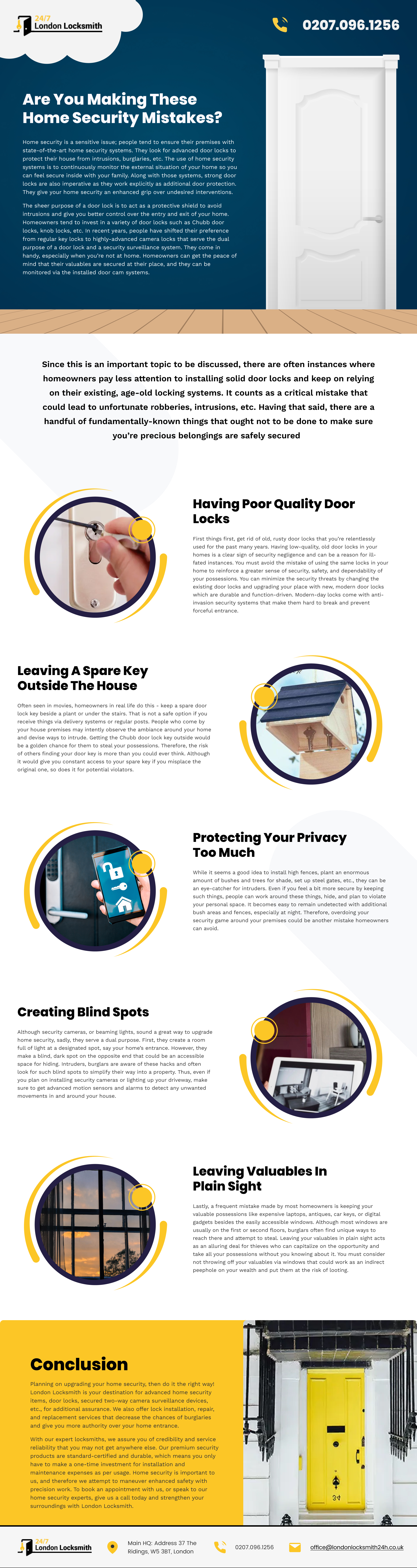 Are You Making These Home Security MistakesInfographic Are You Earning These House Safety Blunders?[Infographic] -